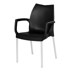 Tulip Arm Chair - Black