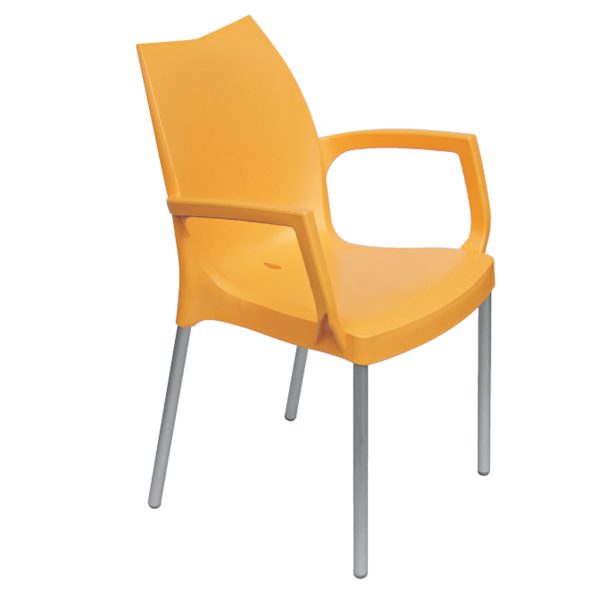 Tulip Arm Chair - Orange